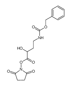 L-(-)-γ-benzyloxycarbonylamino-α-hydroxybutyric acid N-hydroxysuccinimide ester Structure