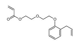 2-[2-(2-prop-2-enylphenoxy)ethoxy]ethyl prop-2-enoate Structure
