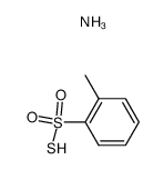 2-methylbenzenesulfonothioicS-acid, ammonia salt结构式