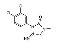 3-(3,4-dichlorophenyl)-4-imino-1-methylimidazolidin-2-one Structure