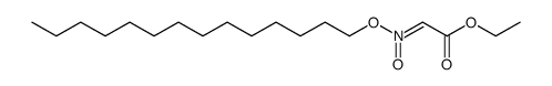 ethyl (E)-2-(oxido(tetradecyloxy)azanylidene)acetate结构式