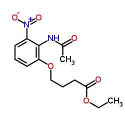 Ethyl 4-(2-acetamido-3-nitrophenoxy)butanoate Structure