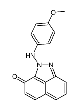 2-((4-methoxyphenyl)amino)benzo[cd]indazol-3(2H)-one结构式
