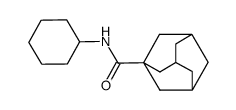 N-cyclohexyl-1-adamantanecarboxamide Structure