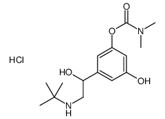 [3-[2-(tert-butylamino)-1-hydroxyethyl]-5-hydroxyphenyl] N,N-dimethylcarbamate,hydrochloride结构式