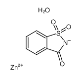 tetraaquabis(saccharinato)zinc(II) dihydrate Structure