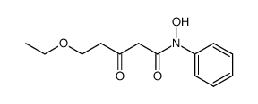 5-ethoxy-N-hydroxy-3-oxo-N-phenylpentanamide结构式