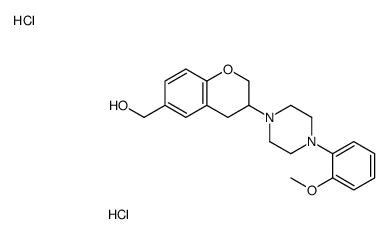 [3-[4-(2-methoxyphenyl)piperazin-1-yl]-3,4-dihydro-2H-chromen-6-yl]methanol,dihydrochloride Structure