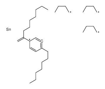 tributyl-(2-heptyl-5-non-1-en-2-ylphenyl)stannane结构式