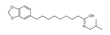 9-(1,3-benzodioxol-5-yl)-N-(2-methylpropyl)nonanamide结构式
