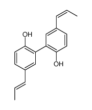 2-(2-hydroxy-5-prop-1-enylphenyl)-4-prop-1-enylphenol结构式