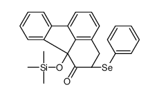 (2R,10bR)-2-phenylselanyl-10b-trimethylsilyloxy-2,3-dihydrofluoranthen-1-one结构式