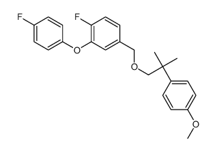 1-fluoro-2-(4-fluorophenoxy)-4-[[2-(4-methoxyphenyl)-2-methyl-propoxy] methyl]benzene structure