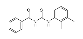 1-benzoyl-3-(2,3-dimethylphenyl)thiourea结构式