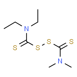 N,N-diethyl-N',N'-dimethylthioperoxydicarbamic acid Structure