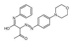 2-[[4-(morpholino)phenyl]azo]acetoacetanilide Structure