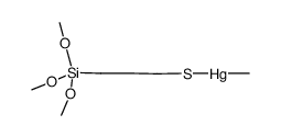 methyl((3-(trimethoxysilyl)propyl)thio)mercury Structure