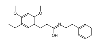 3-(5-ethyl-2,4-dimethoxyphenyl)-N-(2-phenylethyl)propanamide结构式