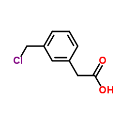 3-(Chloromethyl)phenylacetic acid Structure