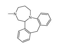 ()-2,3,4,5,11,15b-hexahydro-2-methyl-1H-[3,4:6,7]azepino[1,2-a][1,4]diazepine structure