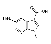 5-Amino-1-methyl-1H-pyrrolo[2,3-b]pyridine-3-carboxylic acid结构式