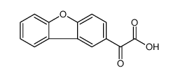 2-Dibenzofuranacetic acid, α-oxo结构式