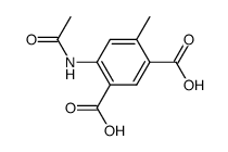 4-acetylamino-6-methyl-isophthalic acid结构式