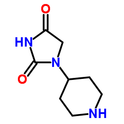 1-(4-Piperidinyl)-2,4-imidazolidinedione结构式