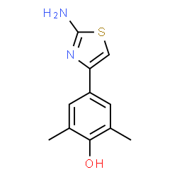 4-(2-AMINO-1,3-THIAZOL-4-YL)-2,6-DIMETHYLBENZENOL Structure