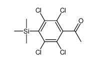 1-(2,3,5,6-tetrachloro-4-trimethylsilylphenyl)ethanone Structure