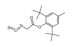 Isothiocyanato-acetic acid 2,6-di-tert-butyl-4-methyl-phenyl ester Structure