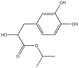 isopropyl 3-(3,4-dihydroxyphenyl)-2-hydroxypropanoate structure