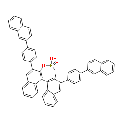 (S)-3,3'-双[4-(2-萘基)苯基]-1,1'-联萘酚膦酸酯结构式