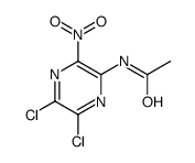 N-(5,6-dichloro-3-nitropyrazin-2-yl)acetamide结构式