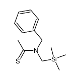 N-benzyl-N-((trimethylsilyl)methyl)ethanethioamide结构式