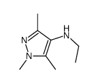 1H-Pyrazol-4-amine,N-ethyl-1,3,5-trimethyl-结构式