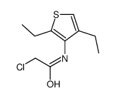 2-chloro-N-(2,4-diethylthiophen-3-yl)acetamide Structure