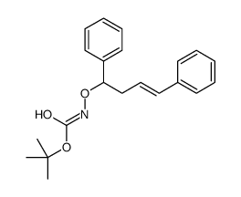 tert-butyl N-(1,4-diphenylbut-3-enoxy)carbamate Structure