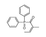 1-diphenylphosphoryl-2-methylbut-2-en-1-one结构式