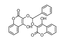 4-hydroxy-3-[(4-hydroxy-2-oxochromen-3-yl)oxy-phenylmethoxy]chromen-2-one结构式