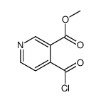 3-Pyridinecarboxylic acid, 4-(chlorocarbonyl)-, methyl ester (9CI) picture