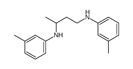 1-N,3-N-bis(3-methylphenyl)butane-1,3-diamine结构式