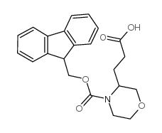 4-Fmoc-3-(2-羧基乙基)-吗啉结构式