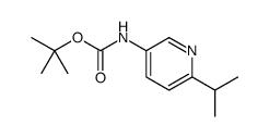 Carbamic acid, [6-(1-methylethyl)-3-pyridinyl]-, 1,1-dimethylethyl ester结构式