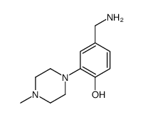 4-AMINOMETHYL-2-(4-METHYL-PIPERAZIN-1-YL)-PHENOL Structure