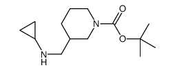 3-[(环丙基氨基)甲基]-1-哌啶甲酸叔丁酯结构式