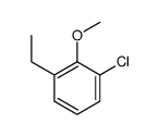 1-chloro-3-ethyl-2-methoxybenzene Structure