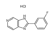 2-(3-fluorophenyl)imidazo<4,5-c>pyridine hydrochloride结构式