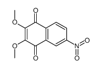 2,3-dimethoxy-6-nitronaphthalene-1,4-dione Structure