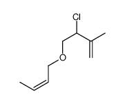 4-but-2-enoxy-3-chloro-2-methylbut-1-ene结构式
